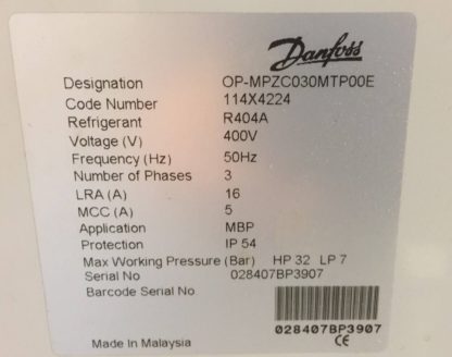 Agregaat Danfoss Optyma Plus OP-MPZC030 MTP00E/ 114X4224 - Image 2