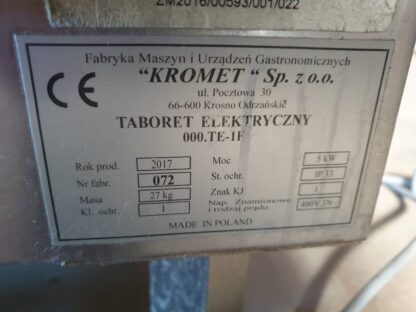 Elektripliit Kromet  TE-1F - Image 3