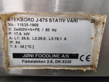 Praepann Joni Foodline J-675 STATIV VARI - Image 4