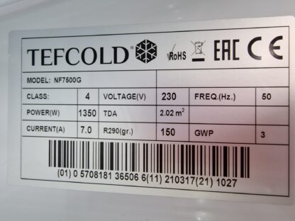 Sügavkülmkapp Tefcold NF7500G - Image 2