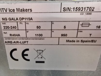 Jääkuubikumasin NG GALA DP 110 A - Image 2