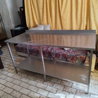 RST Roostevaba laud koos alusriiuliga  1700×700×900