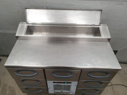 Pizza külmtöölaud Metos Proff2 STH1200-GN3x2-MGH - Image 4