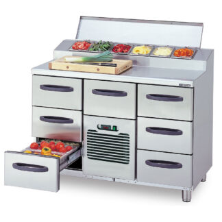 Pizza külmtöölaud Metos Proff2 STH1200-GN3x2-MGH