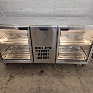 Baari letialune külmkapp klaasustega Dieta 1650×600×850