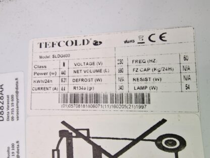 Klaasustega külmkapp Tefcold SLDG600 - Image 2