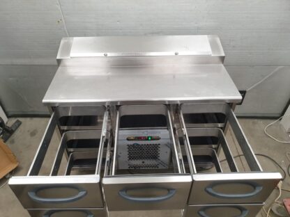 Pizza külmtöölaud Metos Proff2 STH1200-GN3x2-MGH - Image 6