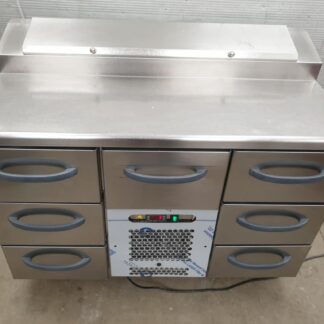 Pizza külmtöölaud Metos Proff2 PT1200-GN3x2-MGH