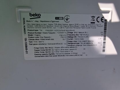 Sügavkülmkapp letialune Beko FSE-1072, vertikaalne - Image 2