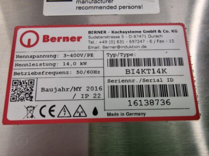 Induktsioonpliit Berner BI4KT14K - Image 3