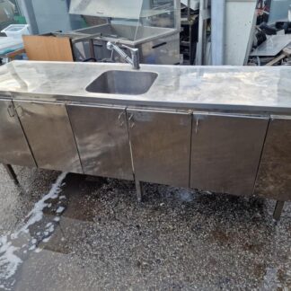 RST Roostevaba laud koos kapi ja valamuga 2200×600×870