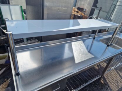 RST Uus roostevaba laupealne riiul 1580×350×420