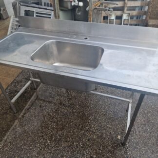 RST roostevaba eelpesulaud  koos suure valamu ja sodisõelaga 1600×700×900