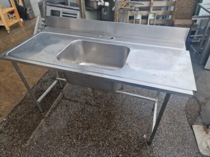 RST roostevaba eelpesulaud  koos suure valamu ja sodisõelaga 1600×700×900