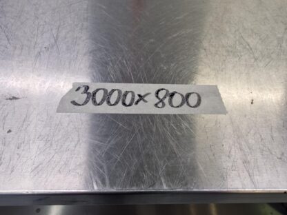 RST Tugev roostevaba laud ratastel koos alusriiuliga   3000×800×900 - Image 3