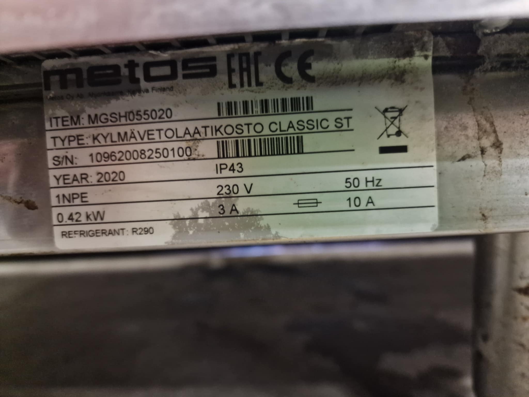 Külmtöölaud/pizza külmtöölaud Metos Classic ST  1600×650×900   2020 a. mudel - Image 6