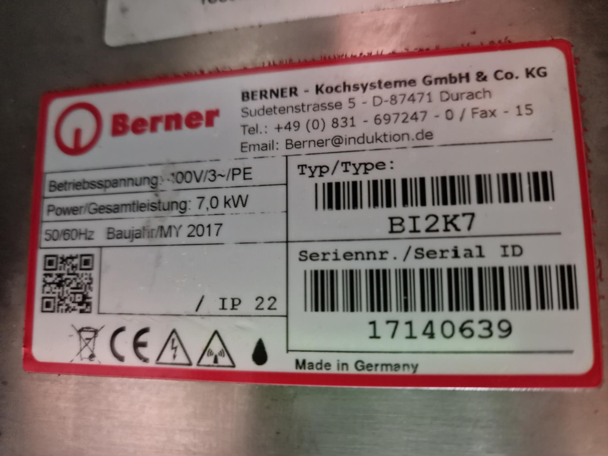 Induktsioonpliit Berner BI2K7 - Image 2