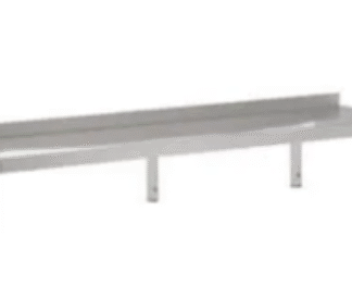 Uus roostevaba seinariiul koos kanduritega 2000×400