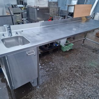 RST Roostevaba laud koos valamuga 2800×650×900