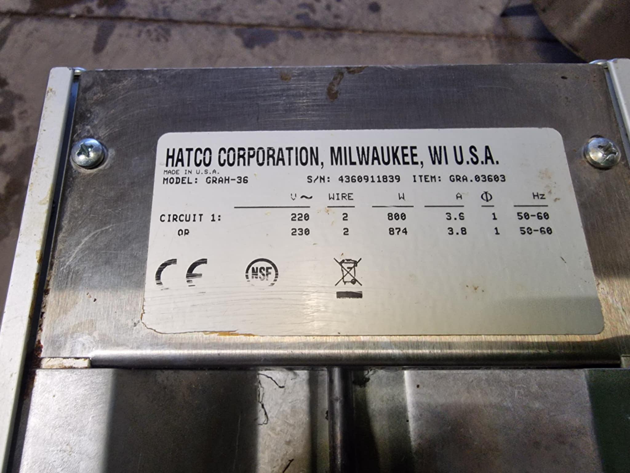 Kuumlamp HATCO GRAH-36 - Image 3