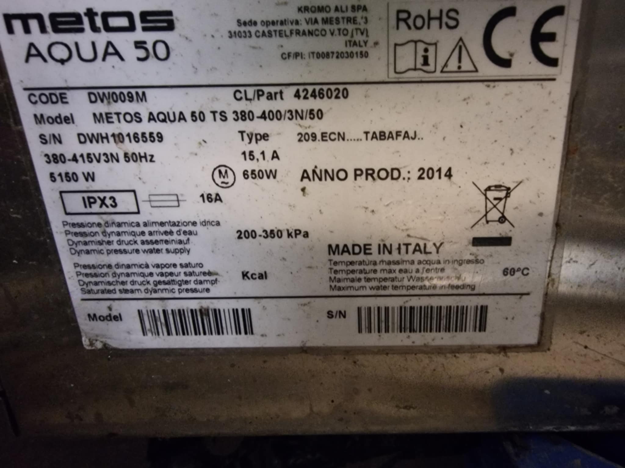 Nõudepesumasin Metos Aqua 50 380V - Image 3