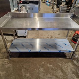 RST Tugev roostevaba laud Metos 1600×650×900