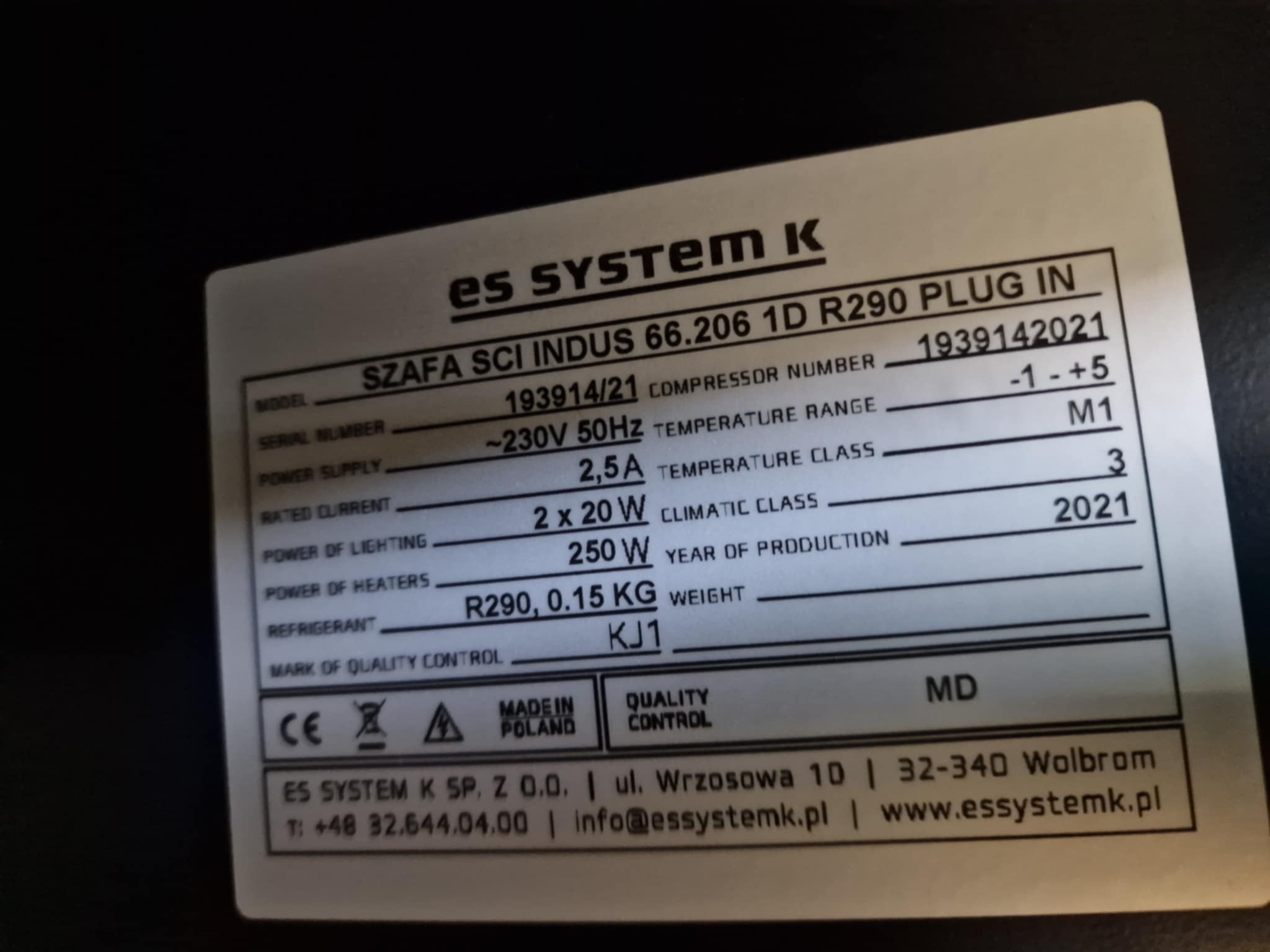Külmkapp SCI Indus 66.206 1D R290 PLUG IN - Image 4