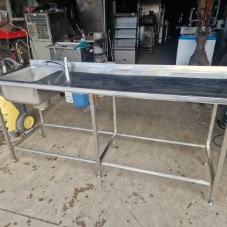 RST Roostevaba laud koos valamu ja sodisõelaga  2000×620×900