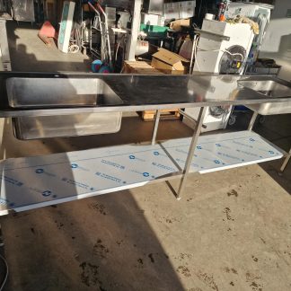 RST Roostevaba laud koos kahe valamuga 2660×620×900