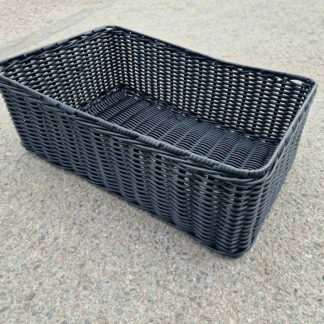 Punutud korv 60x40x20cm must
