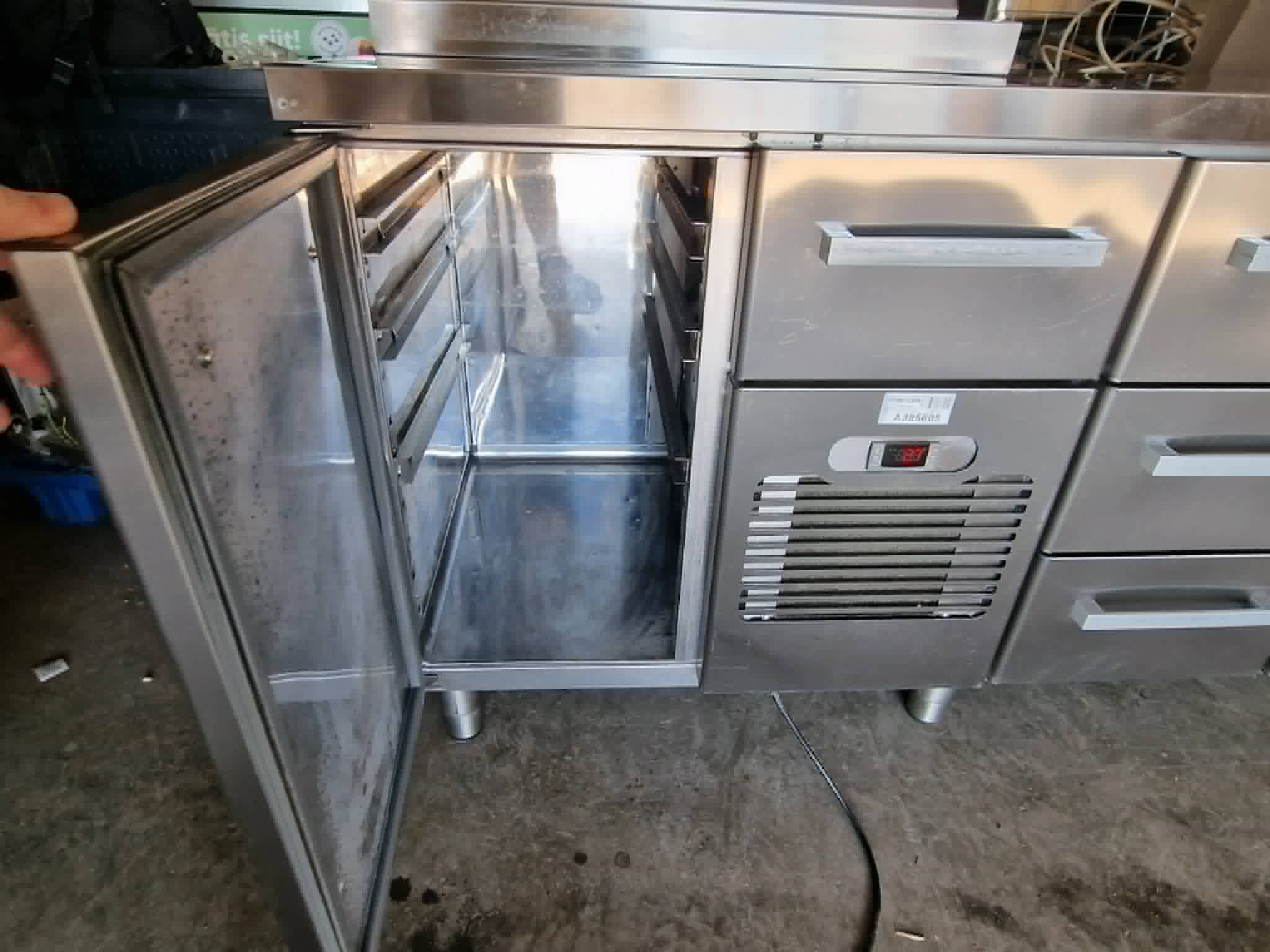 Külmtöölaud/pizza külmtöölaud Metos Classic ST 1600×650×900 2020 a. mudel - Image 2