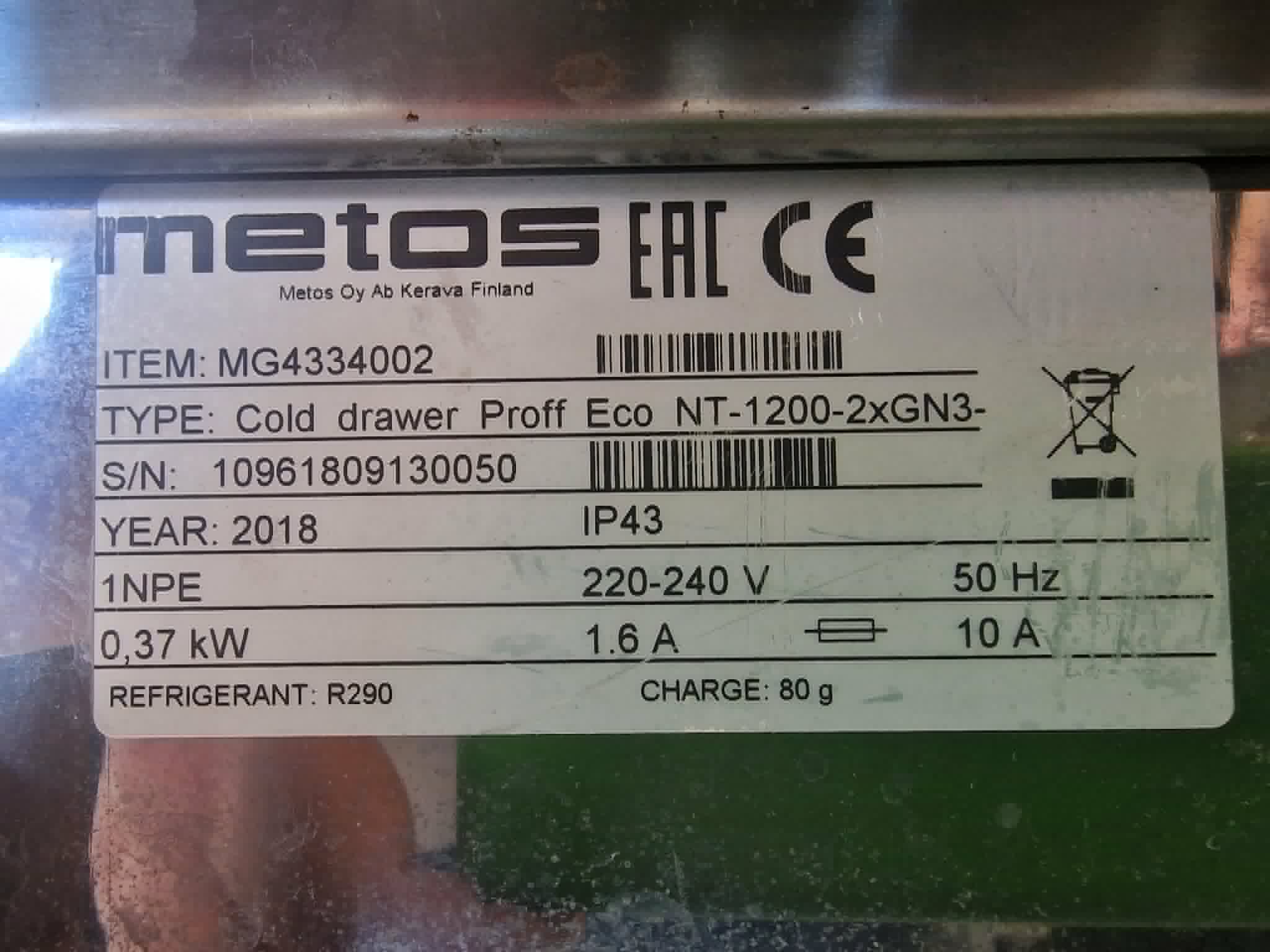 Külmlaud Metos Proff Eco NT-1200-2xGN3 - Image 5