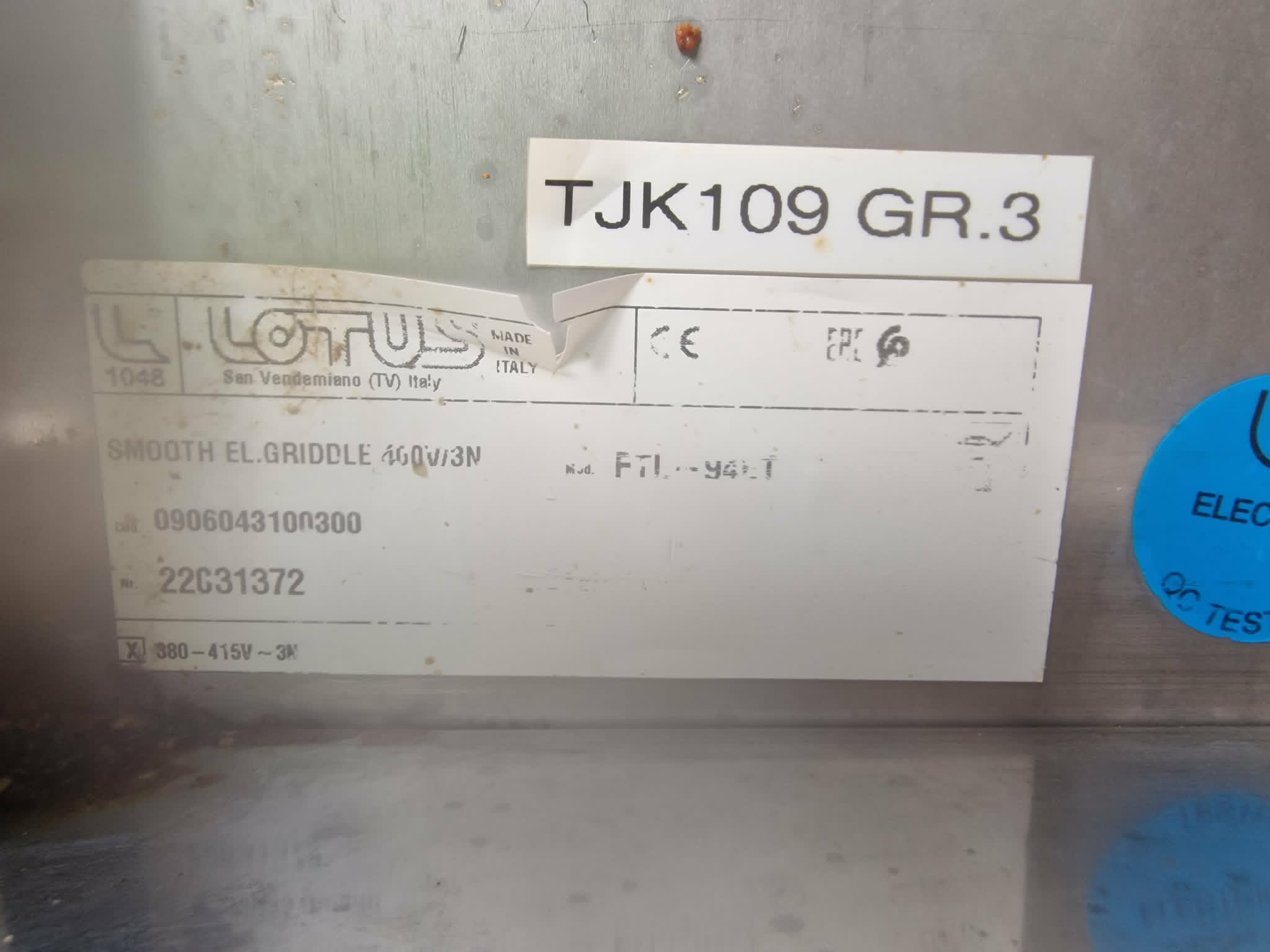Grillplaat Lotus FTLT-94ET 7,5kw - Pilt 5
