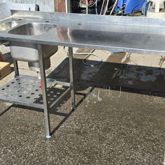 RST Roostevaba laud Metos koos kahe valamuga 1700×650×900