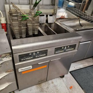 Fritüür Frymaster FPRE 217 kahe vanniga, nelja korviga elektriline fritüür, 3-faasiline fritüür õlifiltreerimisega